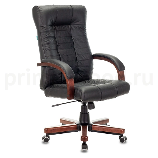 Кресло руководителя KB-10 WALNUT/B/LEATH