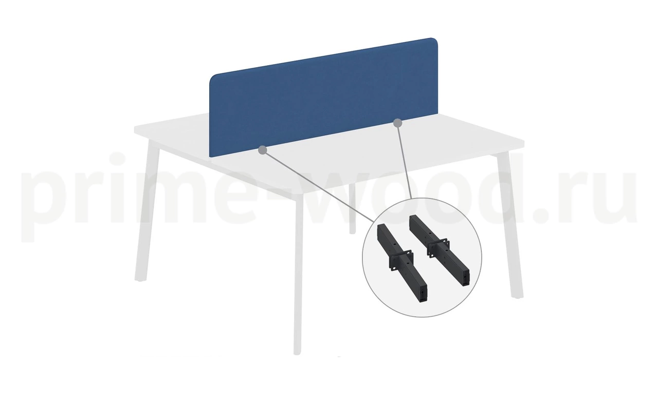 Экран бенча ткань 158 см (+ кронштейны) FLEX 158x18x44 - фото 1