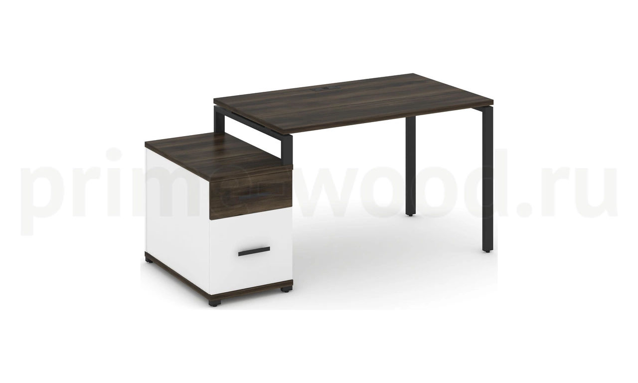Стол письменный с одной опорной тумбой CN.SP-306 B/W - фото 7