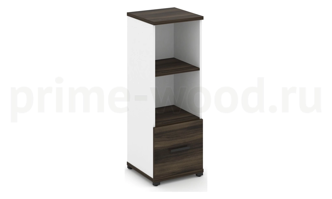 Шкаф одна узкая секция, 3 ниши CN.STU-311 B/W - фото 0