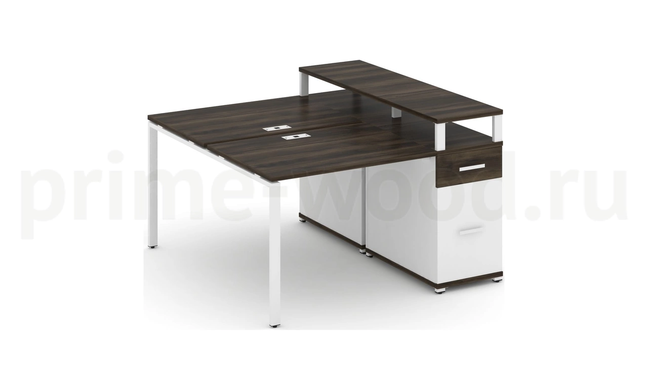 Рабочая станция с одной опорной тумбой CN.DRS-413 B/W - фото 5