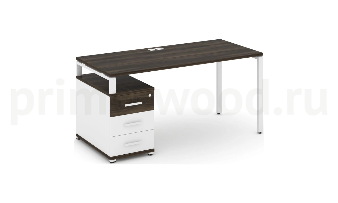 Стол письменный с одной опорной тумбой CN.SP-304 B/W - фото 8