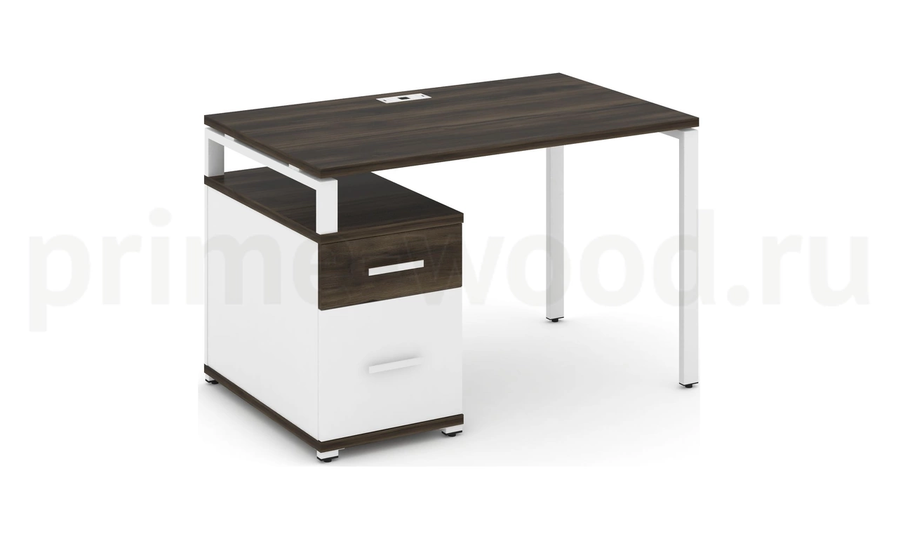 Стол письменный с одной опорной тумбой CN.SP-306 B/W - фото 8