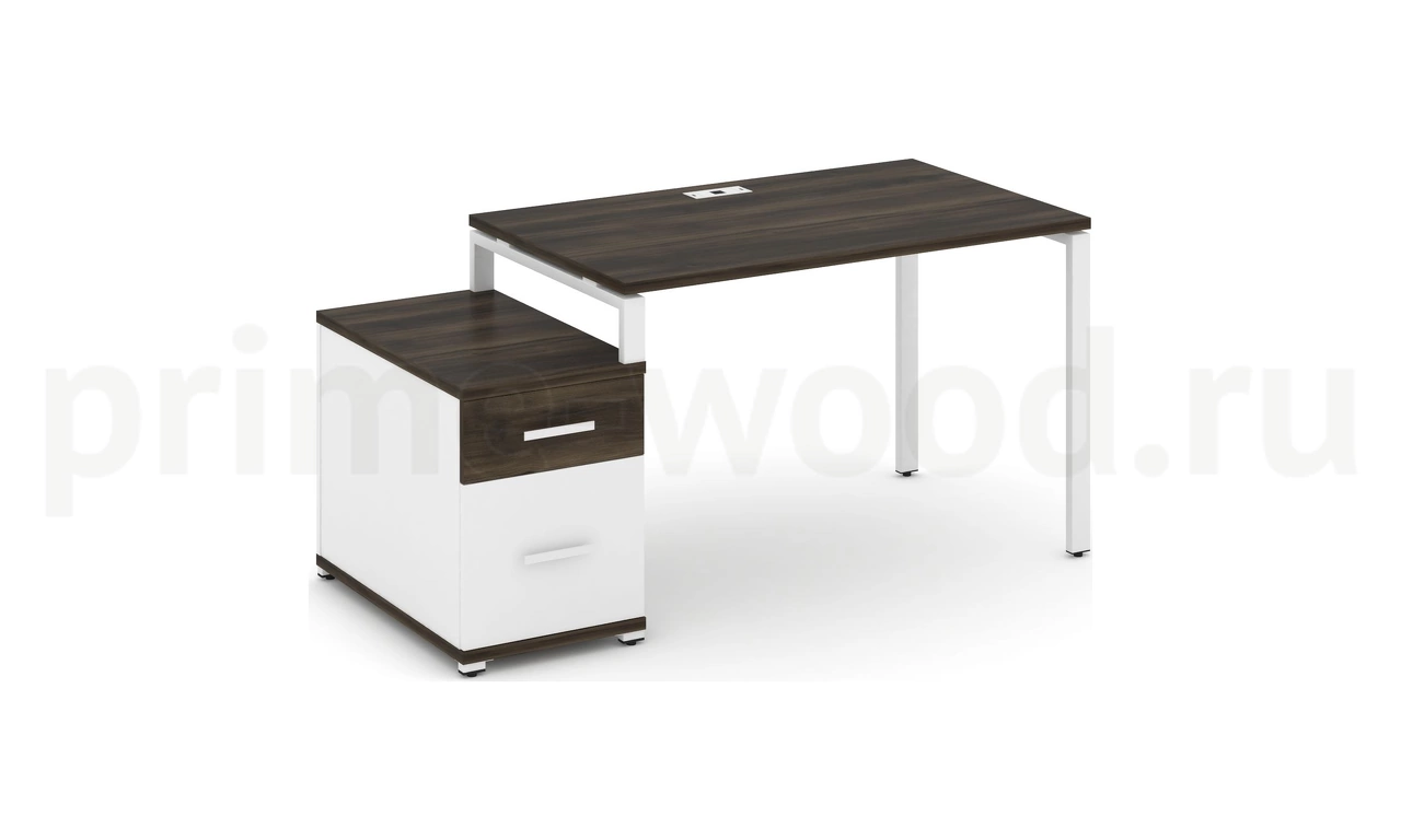 Стол письменный с одной опорной тумбой CN.SP-306 B/W - фото 9