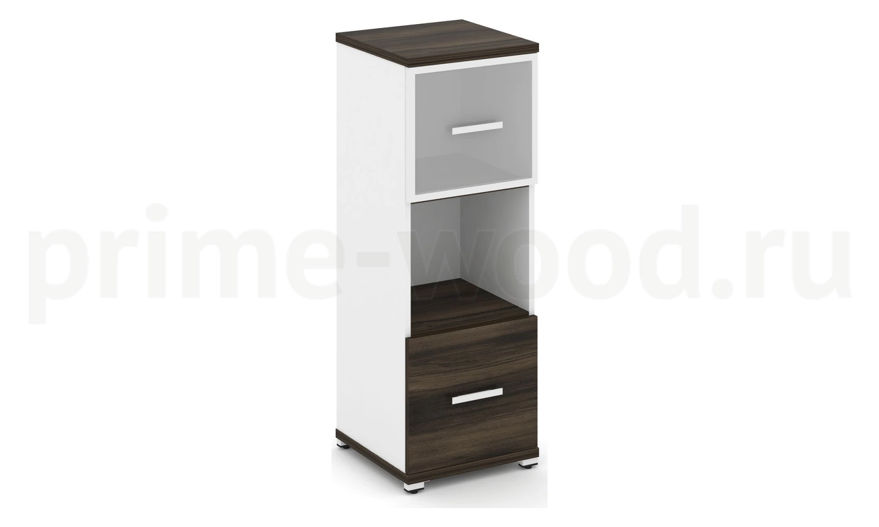 Шкаф одна узкая секция, 3 ниши CN.STU-315 RM B/W - фото 5