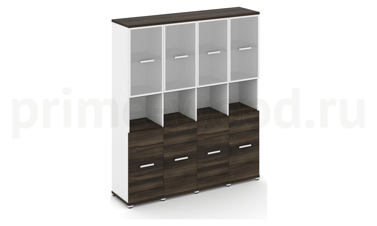 Шкаф четыре узкие секции, 5 ниш CN.STU-543 RM B/W - фото 5