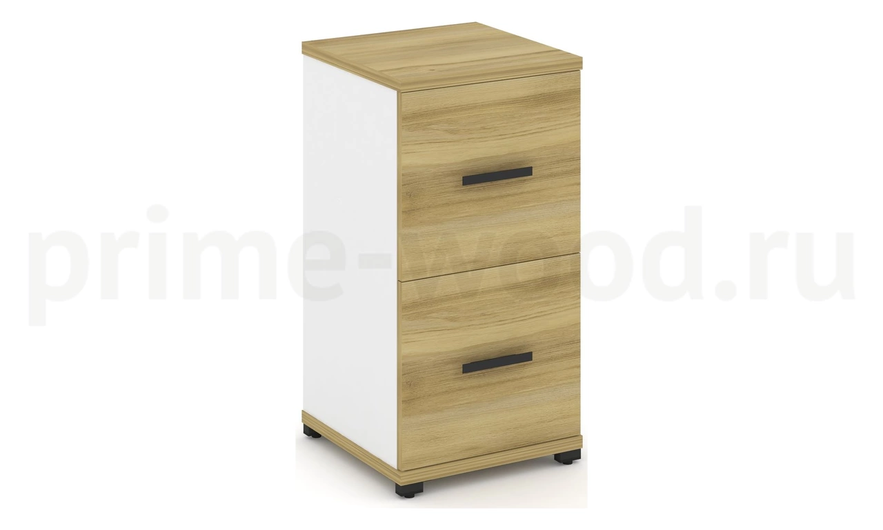 Шкаф одна узкая секция, 2 ниши CN.STU-212 B/W - фото 1
