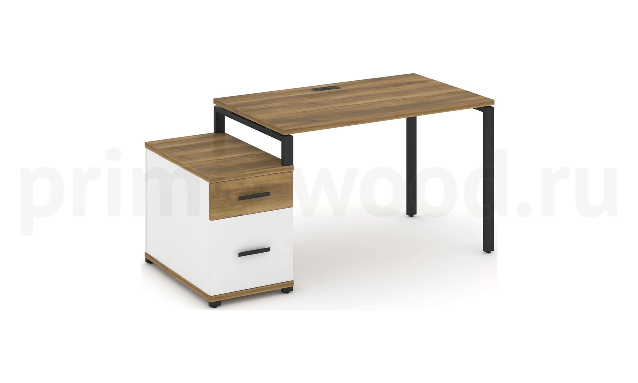 Стол письменный с одной опорной тумбой CN.SP-306 B/W - фото 6