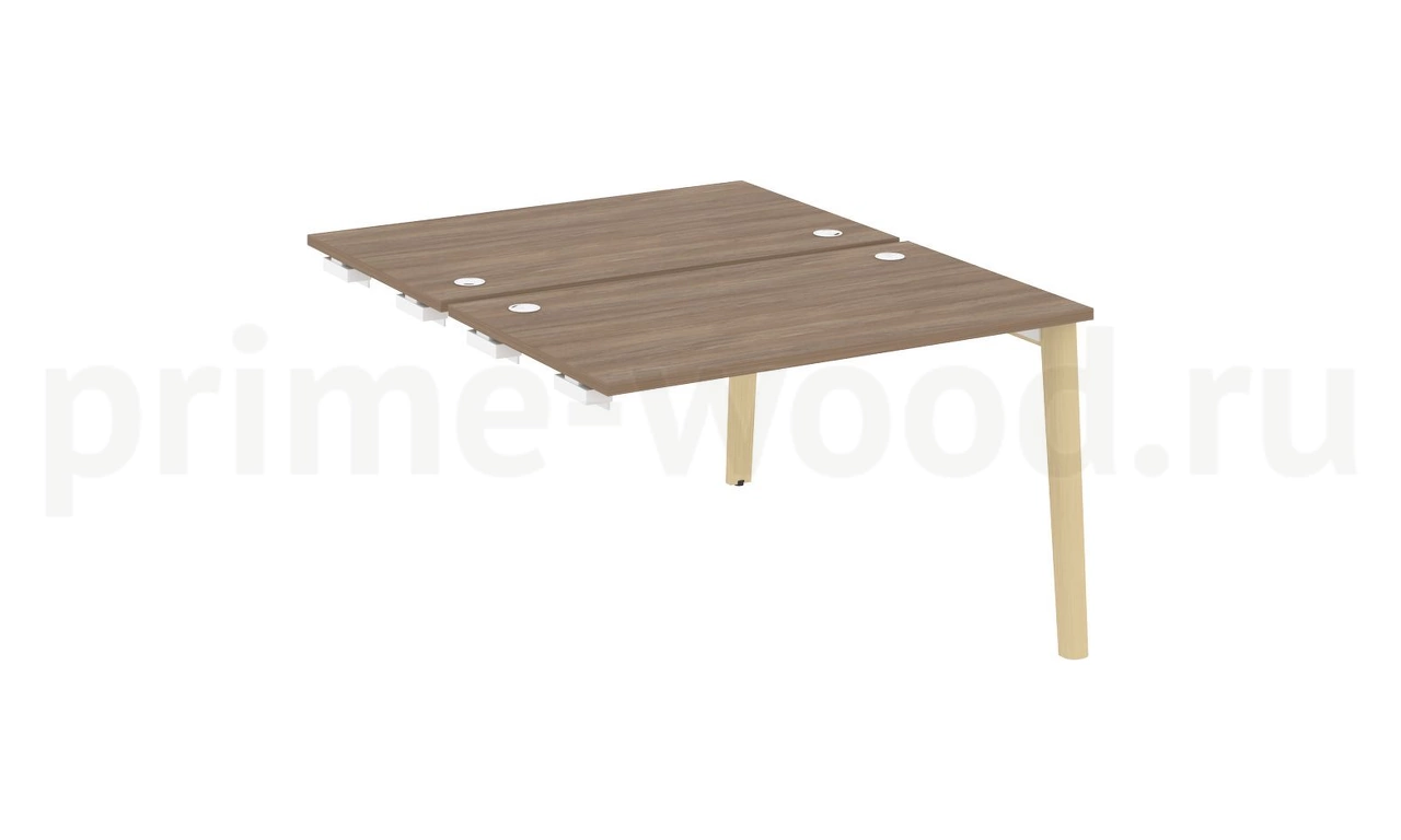Стол-приставка двойной к опорным элементам, опоры - массив дерева ONIX WOOD 118x148x75 - фото 3